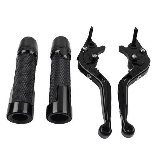 ya 2 7.15 Set Folding Extendable Brake Clutch Lever Handlebar Grip FIT for Kawasaki 650R