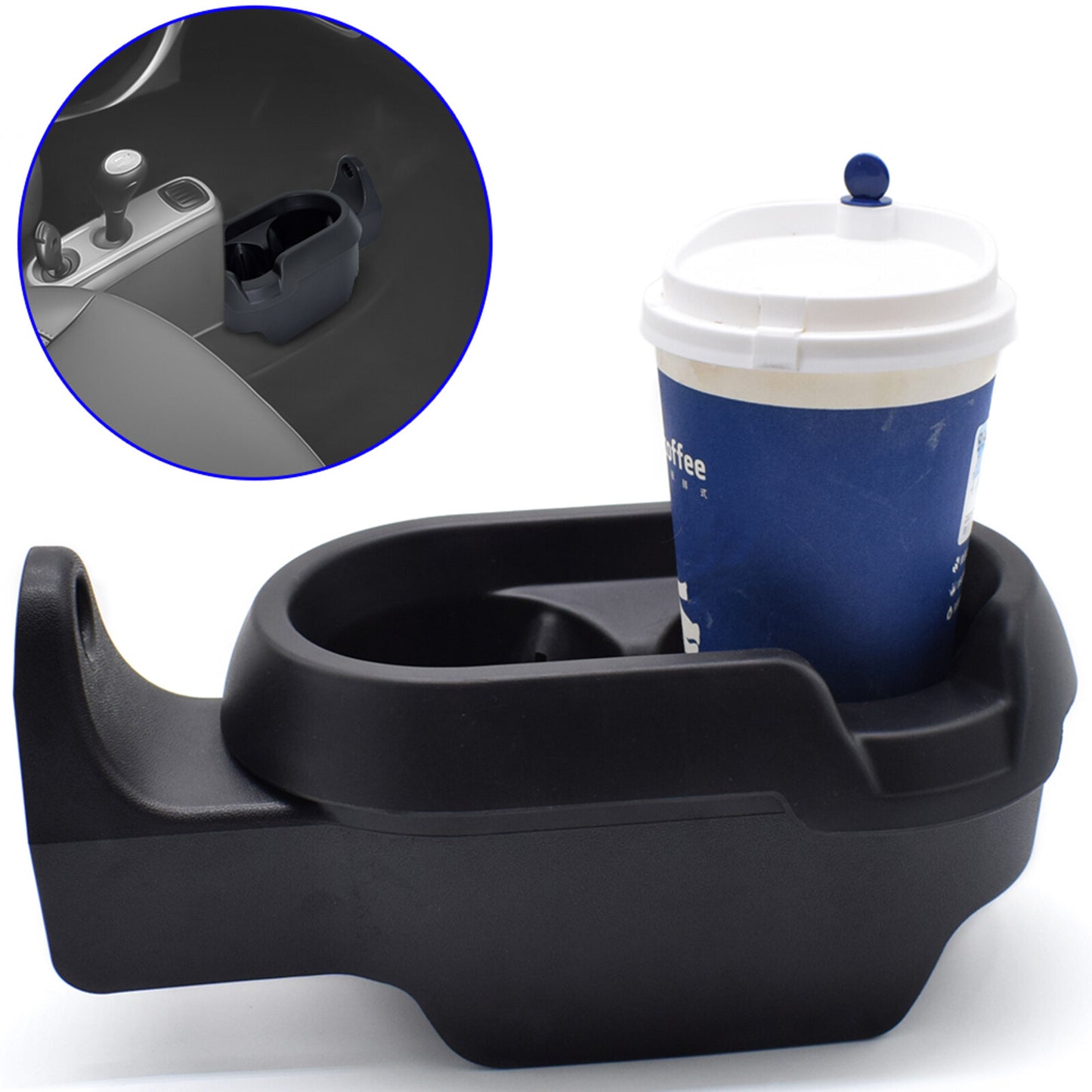 ya 4 6.21 Beverage Holder Cupholder Black A4518100370 for Smart Fortwo451 for Smart Accessories
