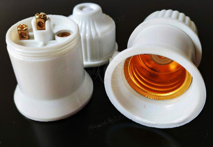 ya 14 2x Wierd E27 Socket Screw Droplight Bulb Pendant Lamp Light Base Holder Adapter