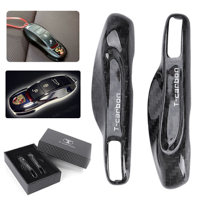 ya 5 8.7 for Porsche Carbon Fiber Replacement Remote Key Fob Case Cover