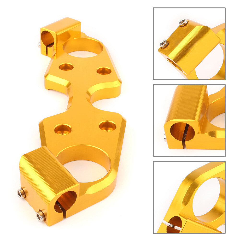 ya 5 8.7 Gold Upper Front Triple Tree End Top Clamp for Suzuki HAYABUSA GSXR1300 2008 -19