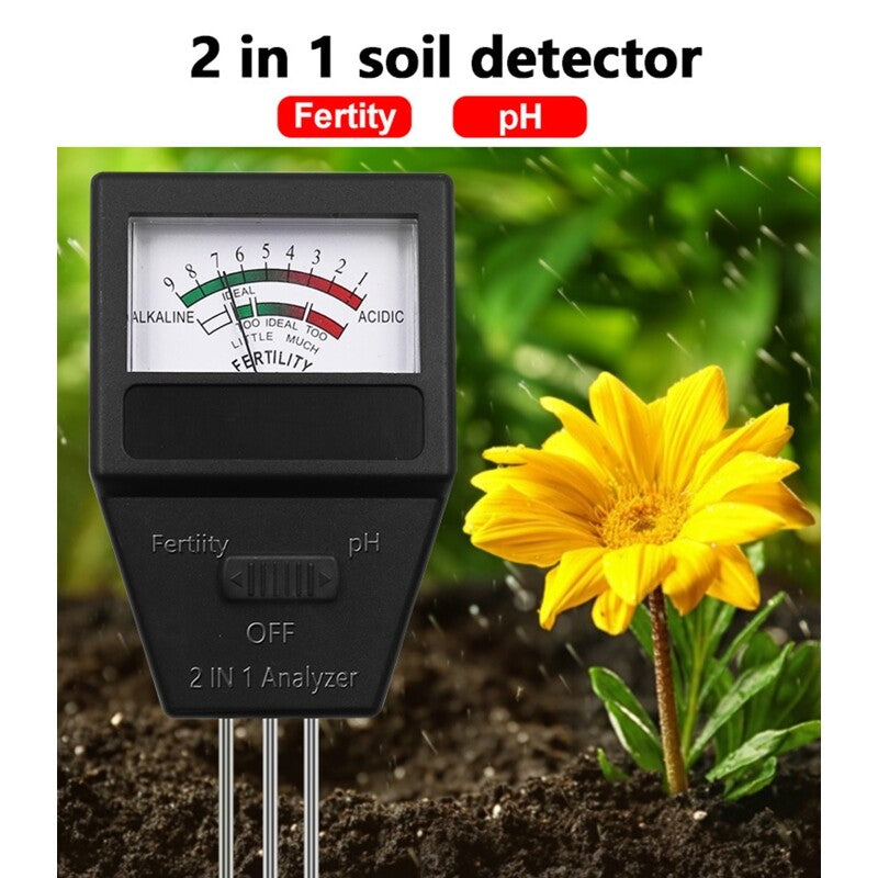 ya 26 2 in 1 Soil Fertility & pH Tester More Accurate Measurement with Three Probes