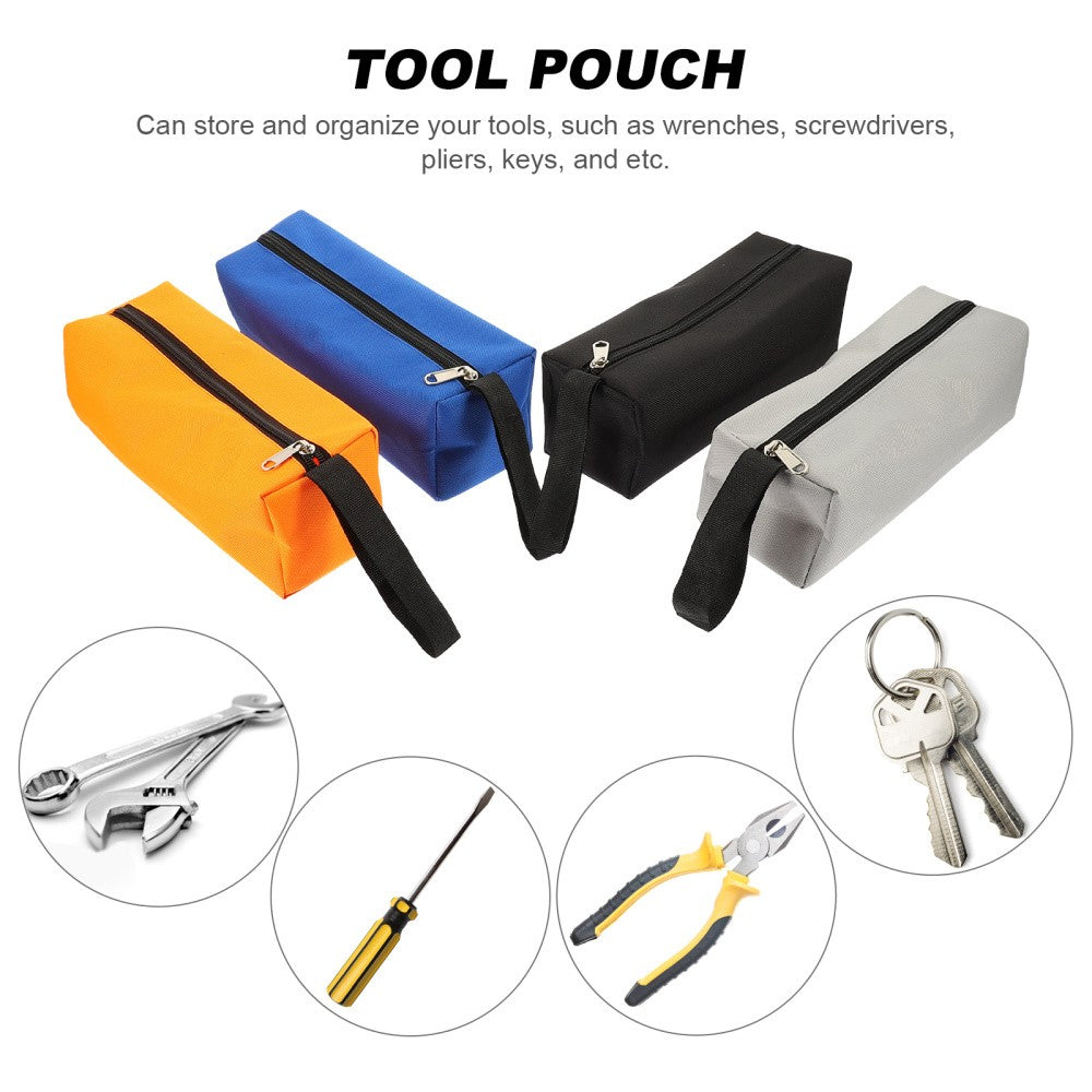ya 26 4 Pcs Construction Tool Pouch Portable Foldable Storage Bag Zipper