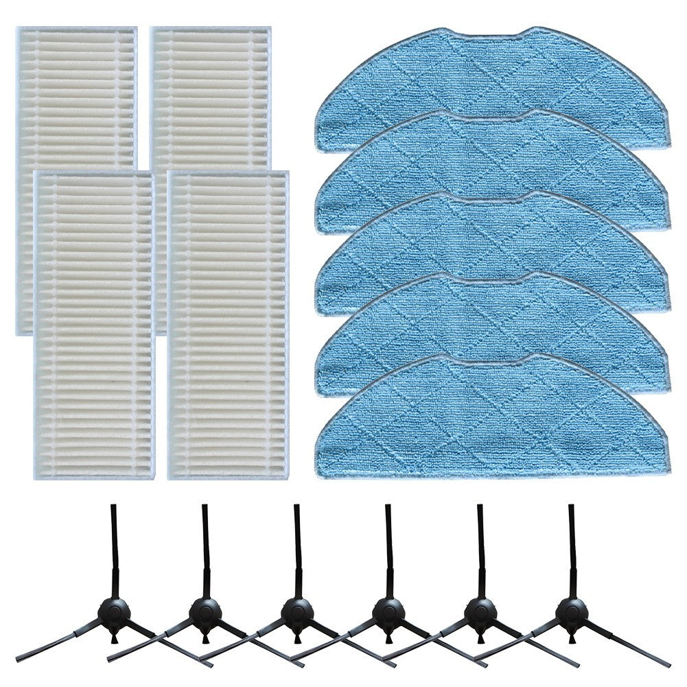 ya 25 For XPlorer S135 S140 RR91C5WH Mop Cloths Filter Replacement Brush Set