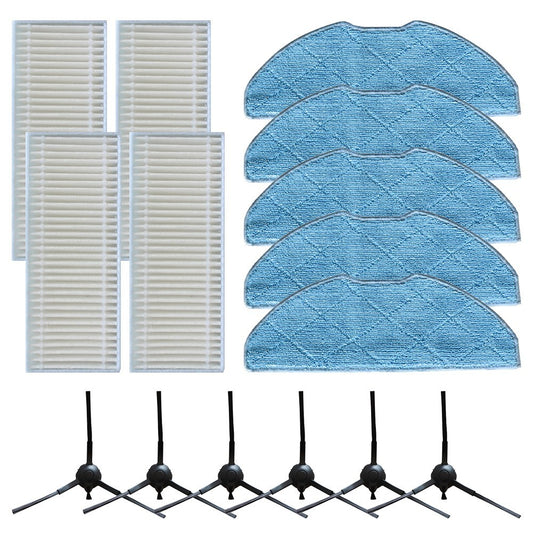 ya 25 For XPlorer S135 S140 RR91C5WH Mop Cloths Filter Replacement Brush Set