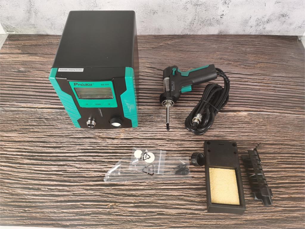 SS-331 ESD LCD DigitalDesoldering Suction Gun Electric Vacuum Solder Sucker Gun