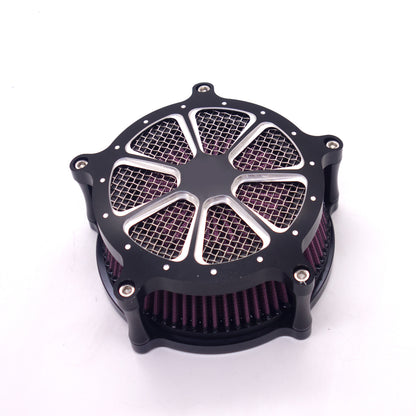 ya 5 8.7 Black CNC Air Cleaner Intake Filter System for Harley Softail Touring 2014-2015