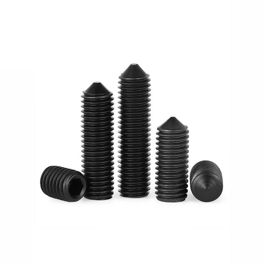 CONE POINT GRUB SCREWS HIGH TENSILE ALLEN KEY HEADLESS SOCKET M2 M3 M4 M5 M6-M16