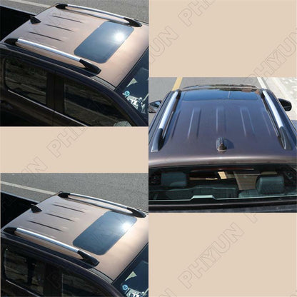 ya 5 8.7 A pair of 1.4-meter black and silver car roof f for Ram e decorations roof luggage rack side rails