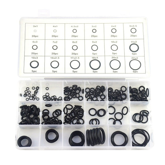 ya 14 225pcs Black Rubber Washer Sealing Rings Assortment Plumbing Auto Repair