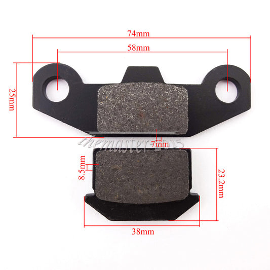 ya 1 7.8 Front Disc Brake Pads Shoes For 70 110 125 150cc ATV Quad Pit Dit Bike 4 Wheeler
