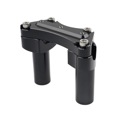 ya 5 8.7 3.5 Straight Handlebar Riser & Top Clamp Black for Harley Dyna Tour Road Glide