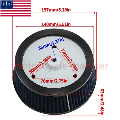 ya 5 8.7 for Harley Air Filter Fit FXST Softail Standard/FXSTS Springer Softail 2000-2006