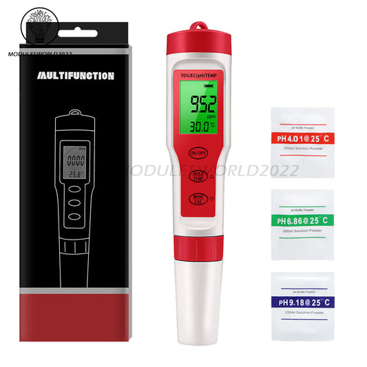 ya 26 4 in 1 Digital LCD PH/TDS/EC/Temperature Water Quality Meter Tester Pen Backlit