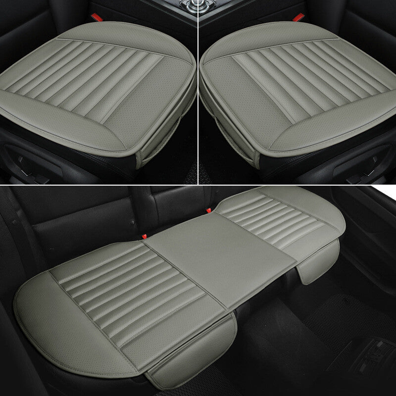 ya 12 5.22 3-Pack Car Front and Rear for SEAT Cover Kit Breathable Polyurethane Synthetic Leather Pad for SEAT Cushion 