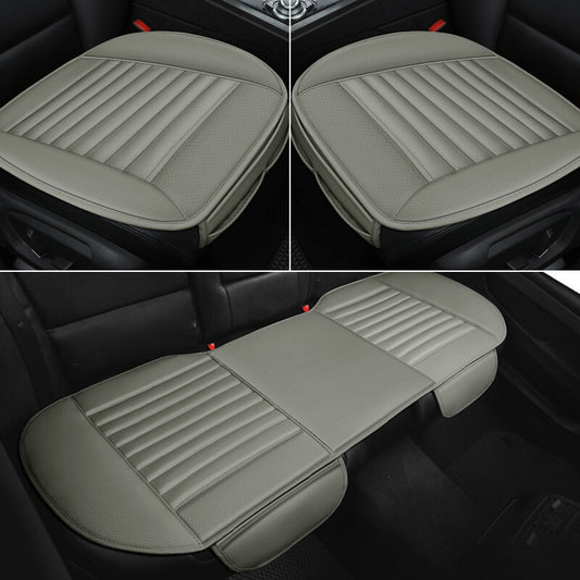 ya 12 5.22 3-Pack Car Front and Rear for SEAT Cover Kit Breathable Polyurethane Synthetic Leather Pad for SEAT Cushion 