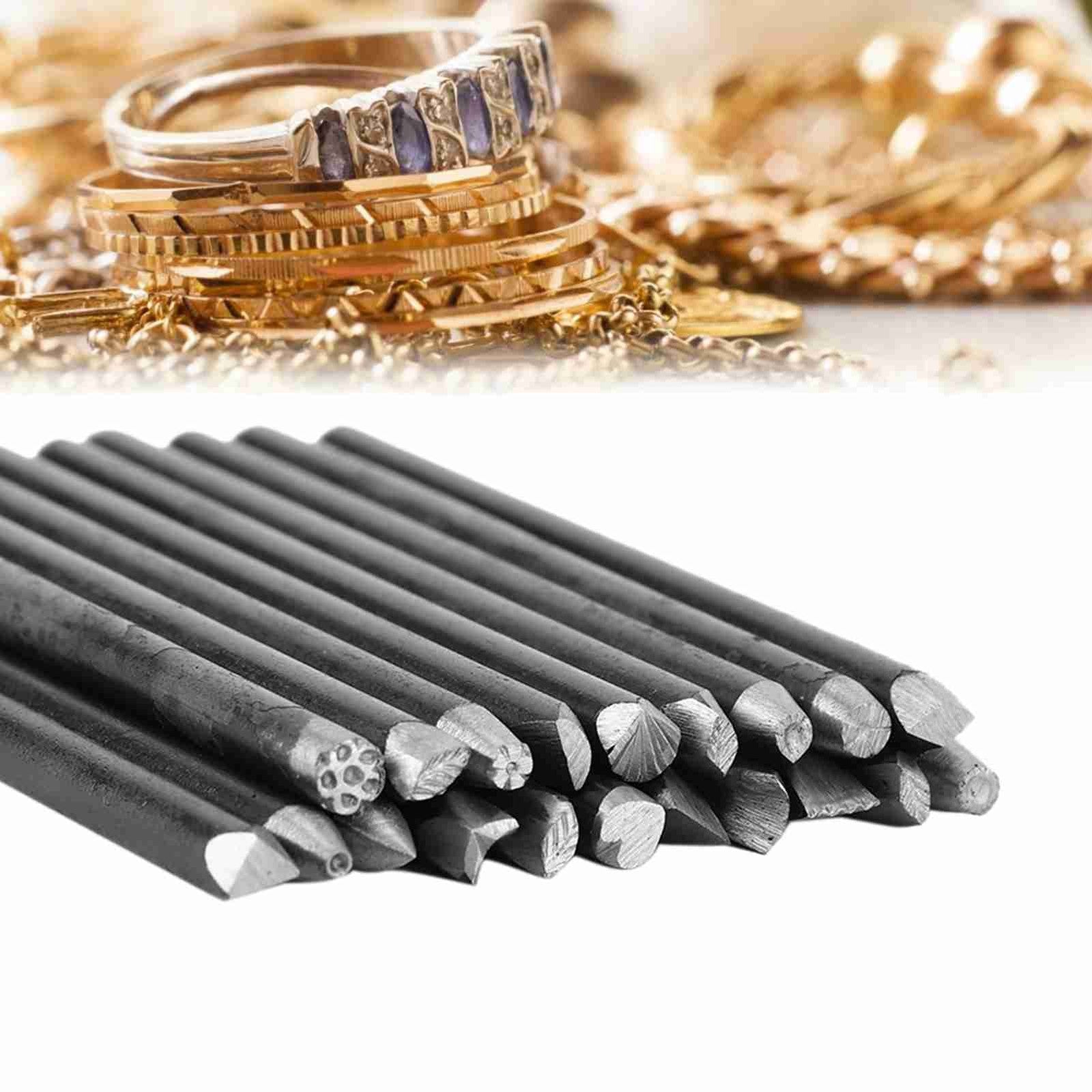 ya 14 (20pcs)Anvil Chisel Equipment Kit For Jewelry Processing Making Carving Tools