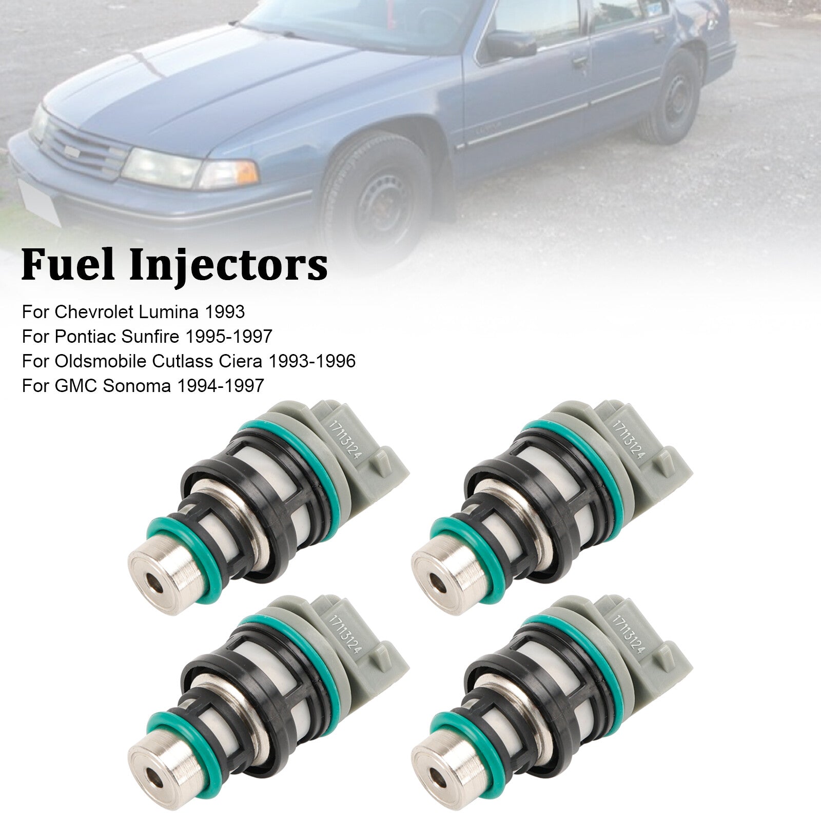 ya 1 8.5.1 4PCS Fuel Injectors 17113124 for Chevy for Buick for Pontiac 2.2L 17113197