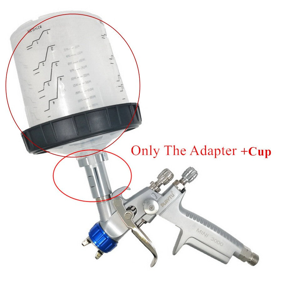 ya 5 8.7 For Adapter Spray Gun Connector M16x1.5 Internal Thread+Paint Cup 20oz 600ML