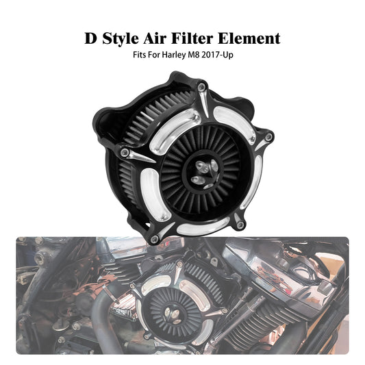 ya 8 5.26 Spike Air Cleaner Filter Gray Intake for Harley Touring Street Road Glide 17-25