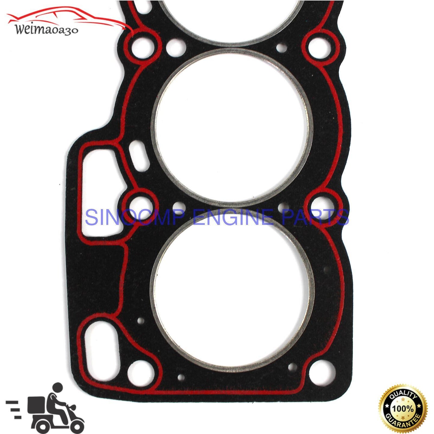 ya 1 8.5.4 Engine full cylinder head gasket kit SQR372 for 800cc engine with head gasket 