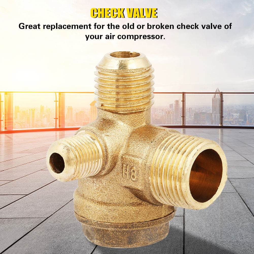 ya 14 Male Thread 90¡ãBrass Air Compressor Check Valve Accessory Tool 20*14*10mm