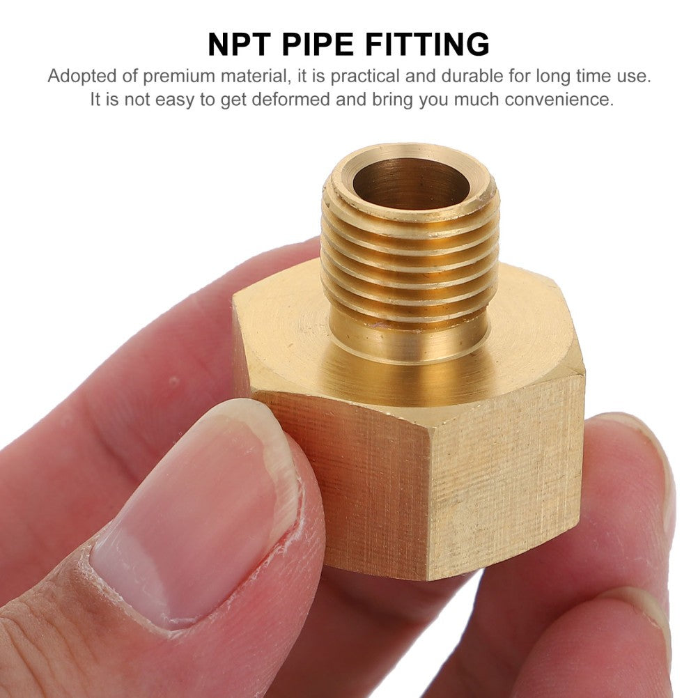 ya 14 2PCS NPT Pipe Fitting 1/2 inch Inter l to 1/4 inch Exter l Fitting Connector