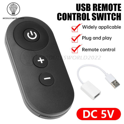 ya 14 DC 5V USB RF Remote Switch Fan Night Light Strip Dimmer Speed Control LED Driver