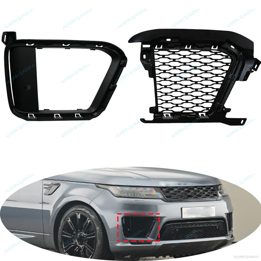 ya 27 6.18 Front Bumper Vent Cover Grille r For LR for Range Rover Sport L494 2018-2021,RH,2PCS