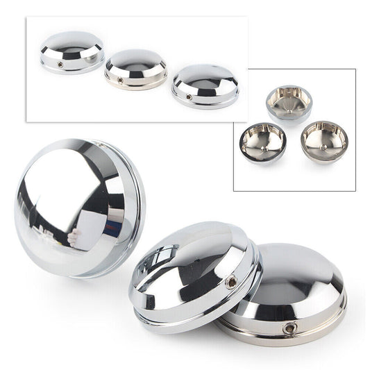 ya 2 6.29 Upper Fork Stem Nut Covers Kit Chrome for Harley FLSS FLSTF FLSTFB FLSTFBS cl