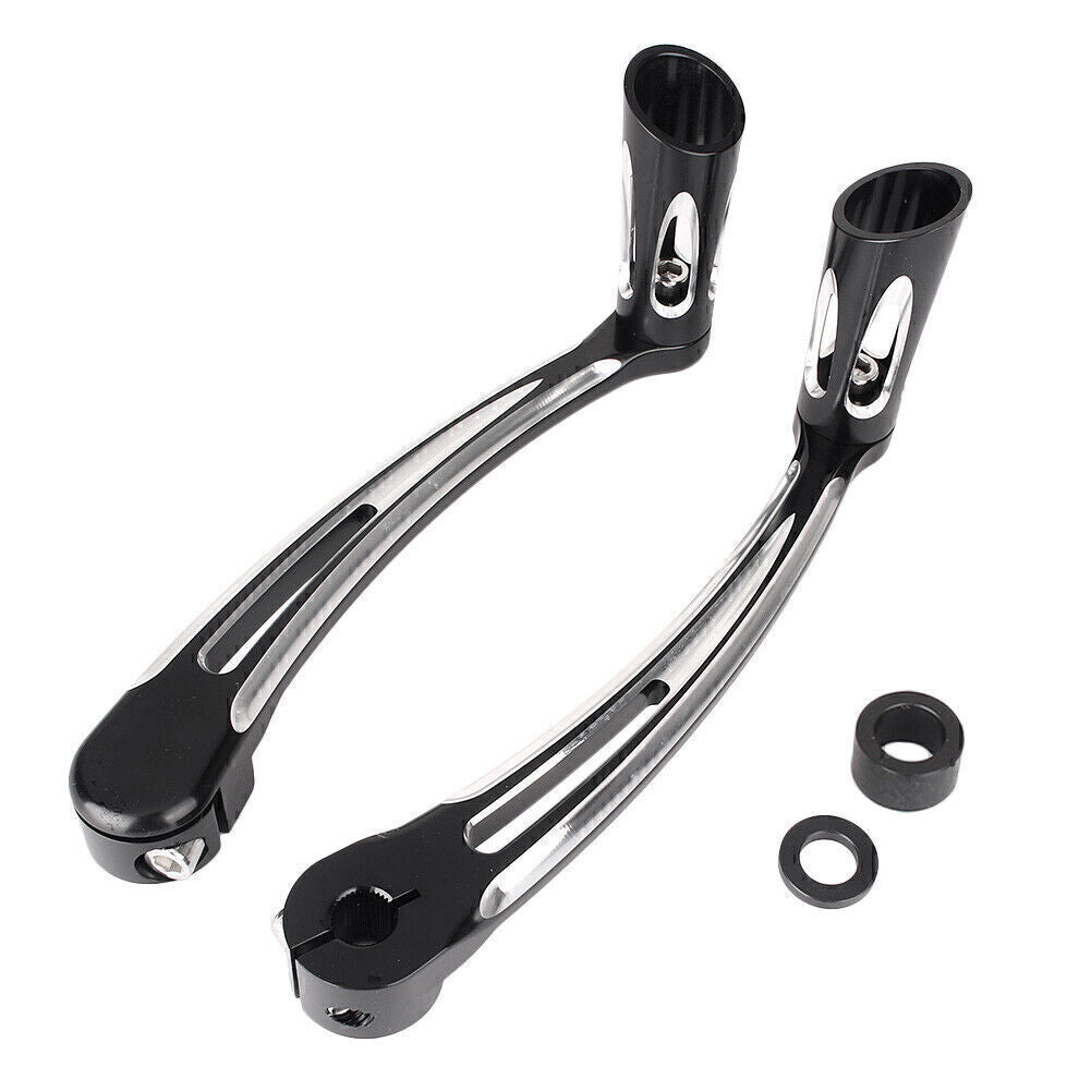 ya 5 8.7 2x Brake Pedal Lever Gear Shift Lever for Harley-Davidson FL Softail 2000-16