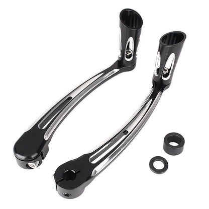 ya 5 8.7 2x Brake Pedal Lever Gear Shift Lever for Harley-Davidson FL Softail 2000-16