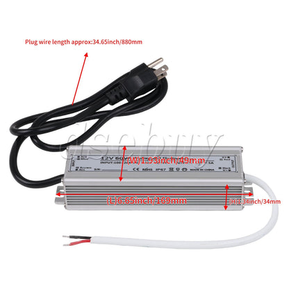 ya 14 AC100-264V to DC12V 60W Transformer Adapter for LED Light Low Voltage Output
