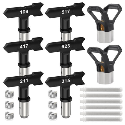 ya 26 14Pcs Sprayer Tip Paint Sprayer Tips Airless Sprayer Nozzles Airless Reversible