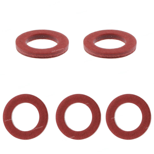 ya 3 6.25 5 Pcs Lower Unit Drain Plug Gasket Red for Yamaha 90430-08020-00 90430-08003