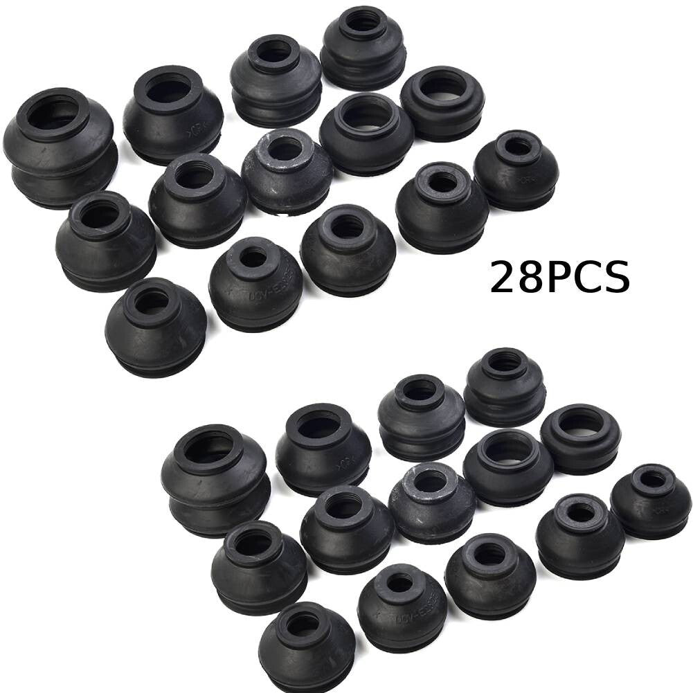 ya 2 6.29 28Pcs Ball Joint Boot Suspension Steering Dust Cover Track Tie Rod Linkage Kit