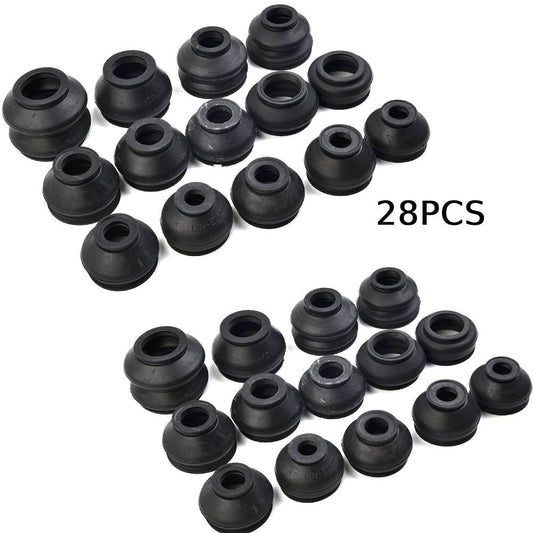 ya 2 6.29 28Pcs Ball Joint Boot Suspension Steering Dust Cover Track Tie Rod Linkage Kit