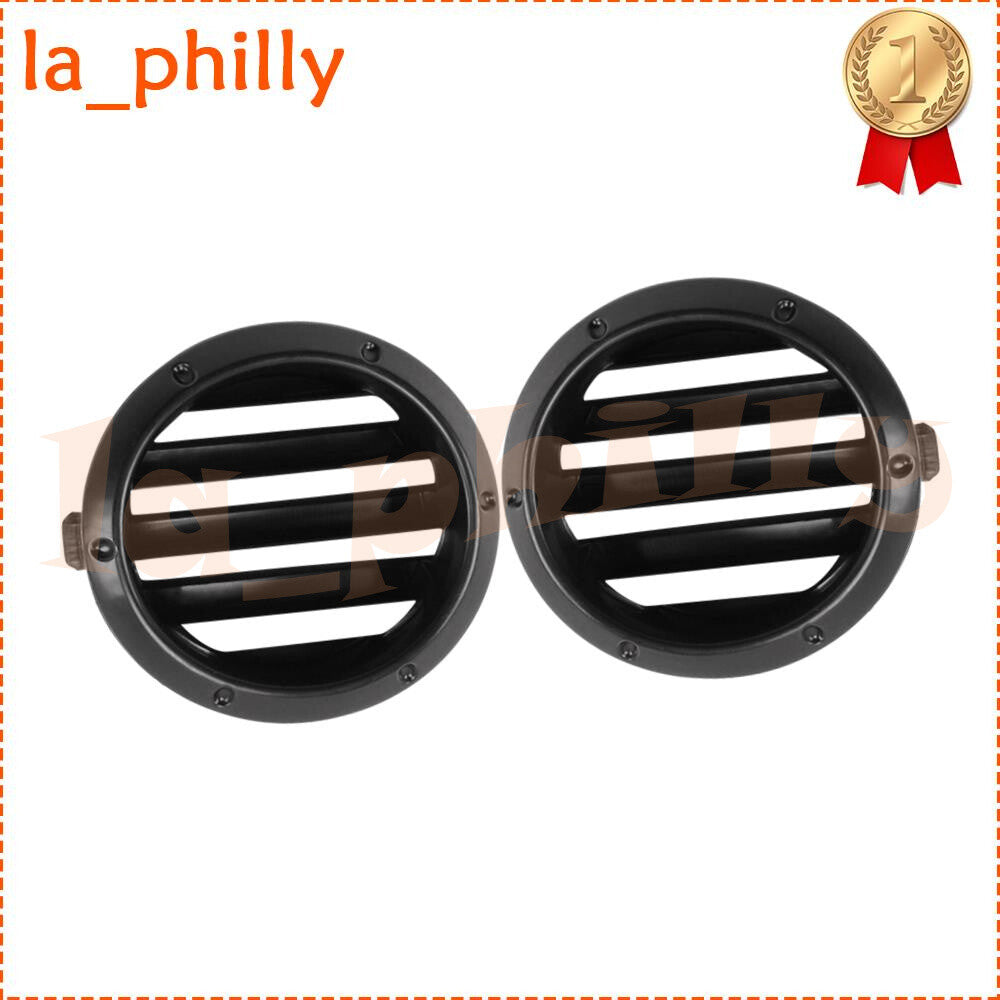 ya 13 5.27.2 2x Front Left+Right Fog Light Cover Black Fit for Toyota Highlander 04- 05 06 07