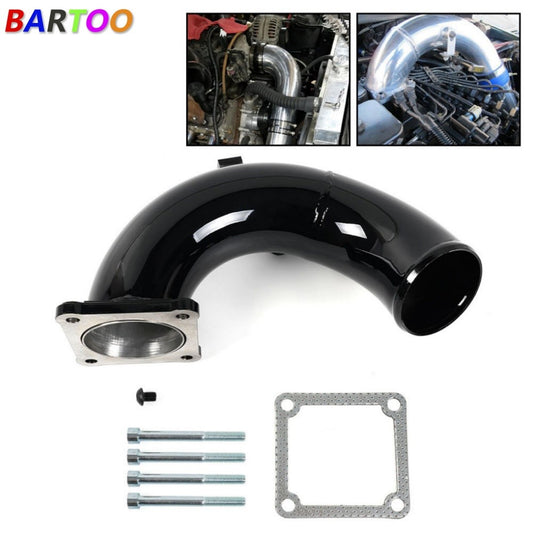 ya 1 7.1 Black 3'' Air Intake Elbow Tube Horn for Dodge for Ram 5.9L Diesel 1998-2002