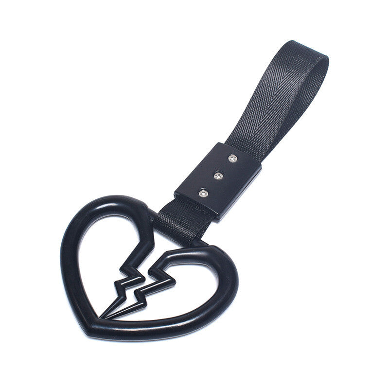 ya 12 10.30 1*Devil Broken Heart Ring Train Bus Handle Strap Charm Tool Car Tsurikawa