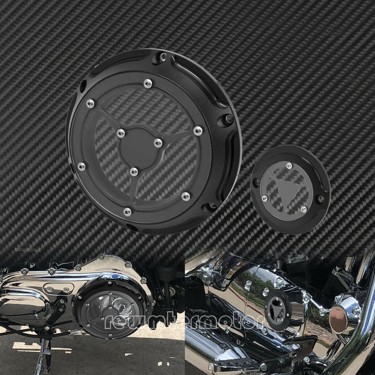 ya 1 7.4 6 Holes Derby Cover Timing Timer Covers Fit for Harley Sportster 1200 883 04-21