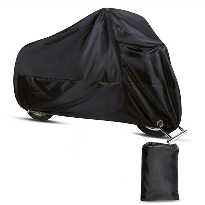 ya 1 7.3 4XL Motorcycle Bicycle Cover Outdoor Rain UV Dustproof Waterproof Accessories Black