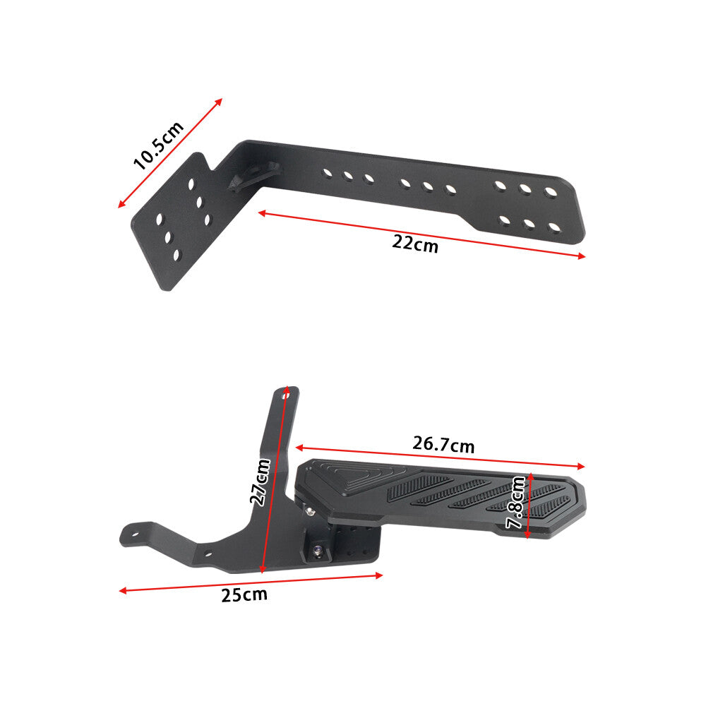 ya 9 6.5.2 1*Dead pedal foot rest pad left non-slip suitable for 2007-2023 for Jeep for Wrangler JK JL