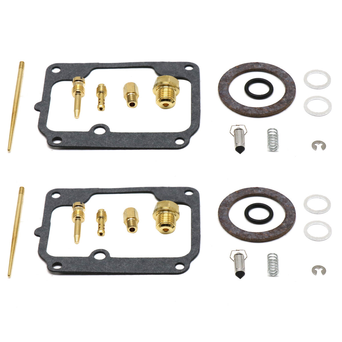 ya 4 6.17 Carburetor Repair Rebuild Seal Gasket 2 Kits for Yamaha RD350 RD 350 1973-1975