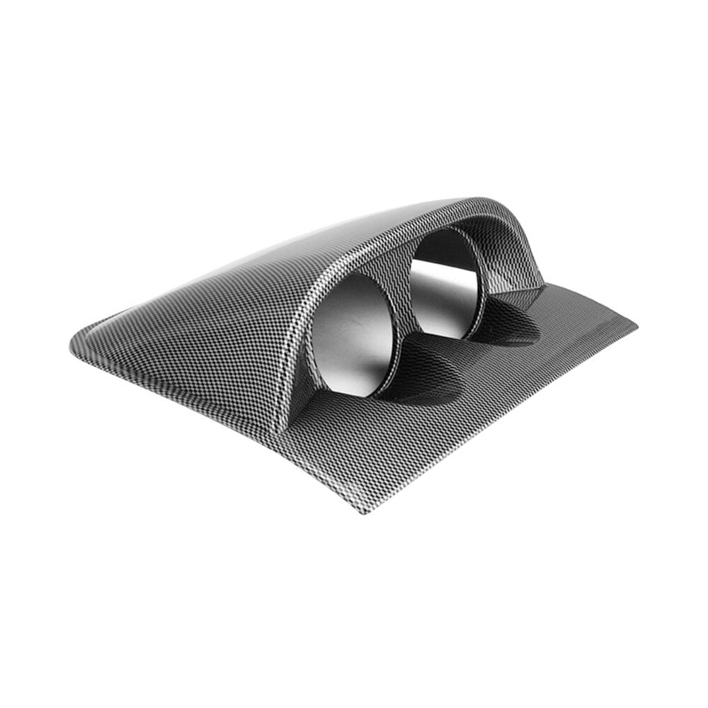 ya 5 8.7 Dashboard Mount Holder Pod Carbon Fiber Dual Dash Gauge Meter Pod 52mm 2 Hole