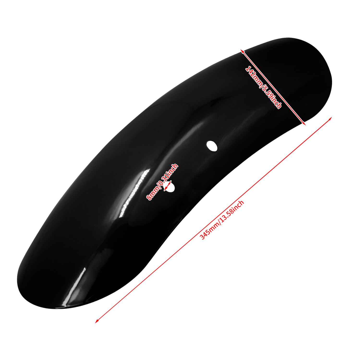 ya 5 8.7 Vivid Black Front Fender Mudguard Cover Fit for Harley Forty Eight 48 1200 10-22