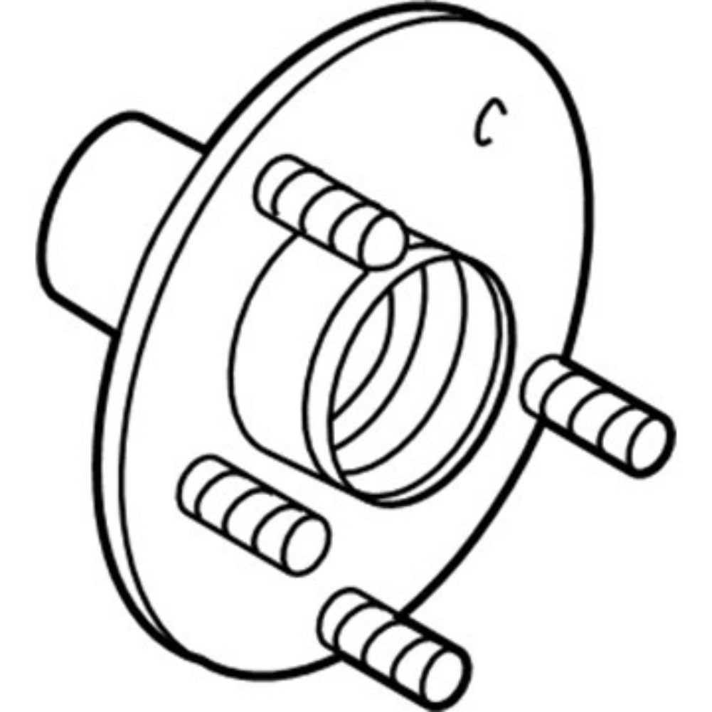 ya 27 7.20 Parts HUB-25 6L1Z-1104-C Front axle 1pc/Pack