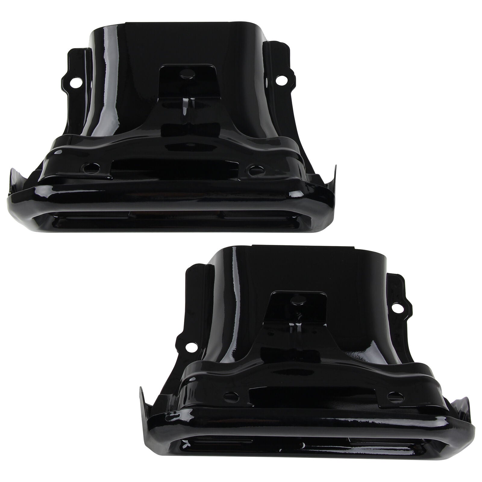 ya 4 6.17.2 Tips / Bezels Gloss Black for Chevy for Silverado 1500 for GMC for Sierra 1500 19-23