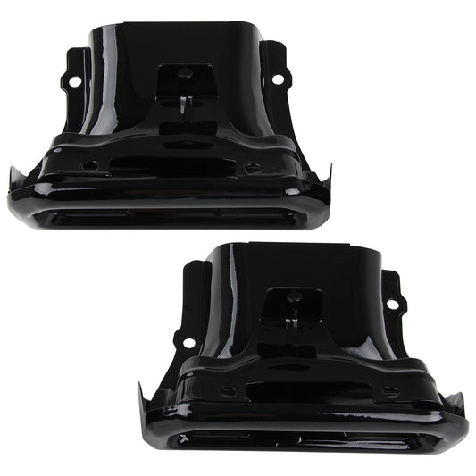 ya 4 6.17.2 Tips / Bezels Gloss Black for Chevy for Silverado 1500 for GMC for Sierra 1500 19-23