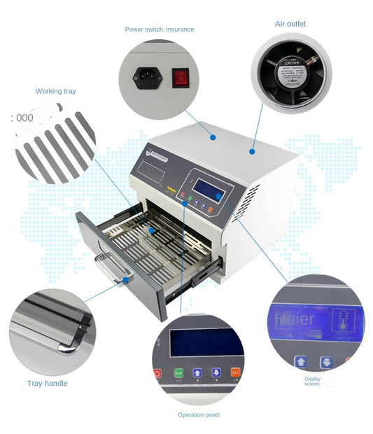Reflow Welding Machine Drawer Type Infrared 3D Hot Air Patch Welding Machine